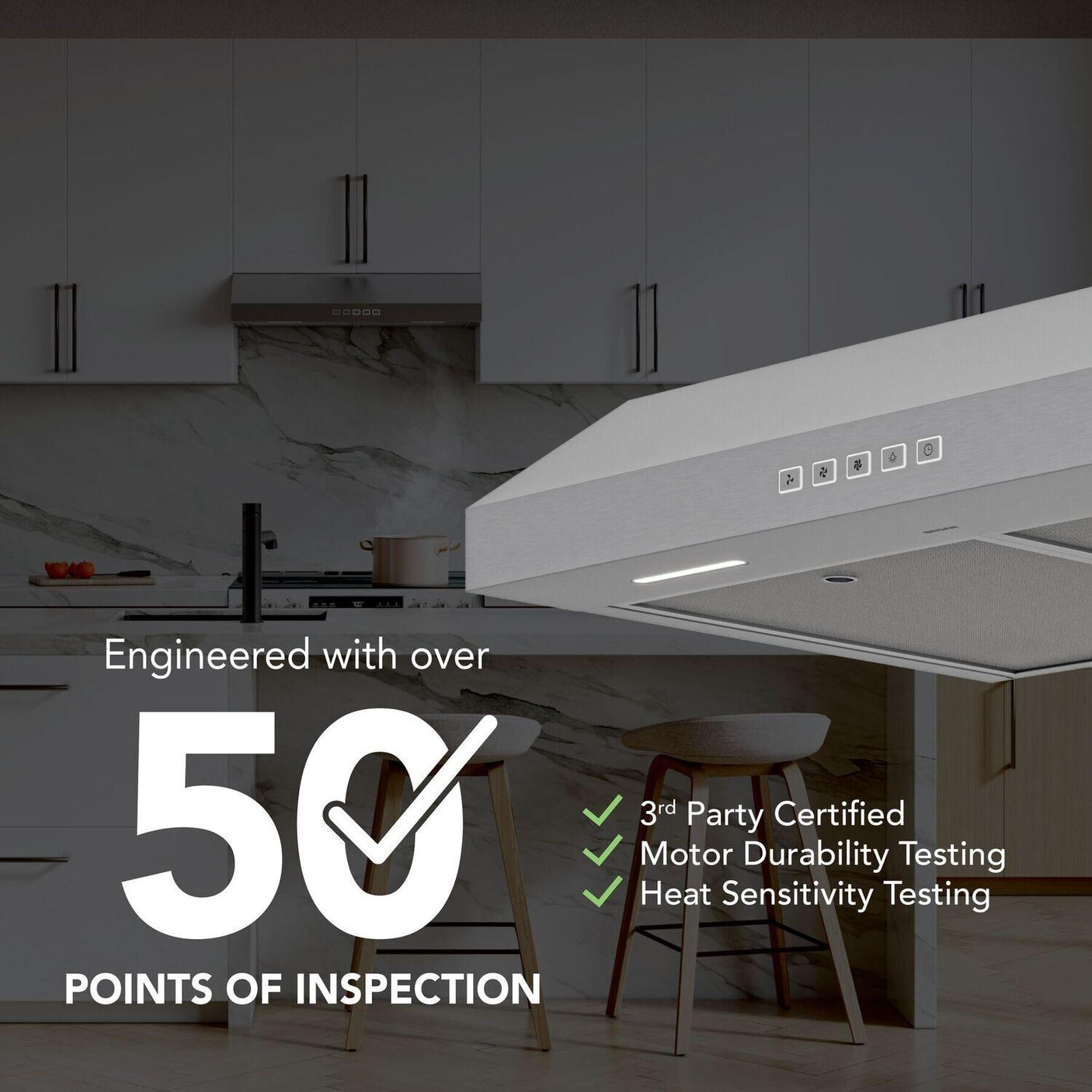 Broan-NuTone 30-Inch Under Cabinet Range Hood, ENERGY STAR, 350 Max Blower CFM, Stainless Steel