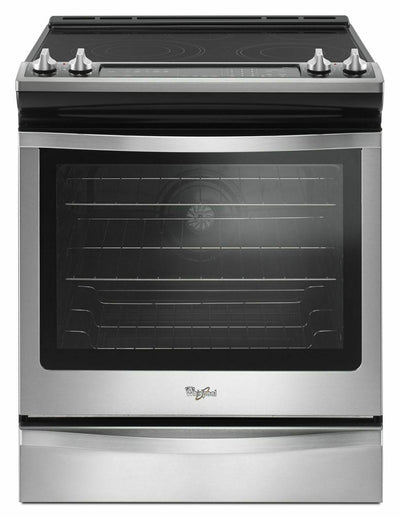 6.4 Cu. Ft. Slide-In Electric Range with True Convection - Stainless Steel