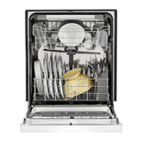 Stainless steel dishwasher with third level rack