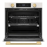 30-inch Smart Electric Single Wall Oven with Assisted Cooking Modes - Porcelain White