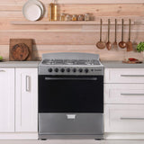 Element Electronics 4.0 cu. ft. 30", 6-Burner Gas Range (EEGR3A6MCCS)