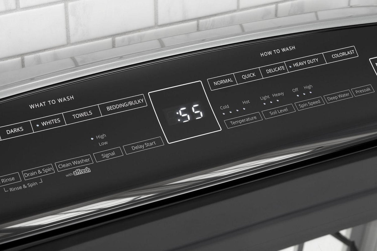 7.4 cu.ft Top Load HE Electric Dryer with AccuDry , Intuitive Touch Controls Chrome Shadow