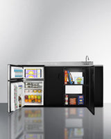 72" Wide All-in-one Kitchenette, ADA Counter Height