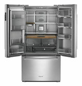23.8 cu. ft. 36" Counter-Depth French Door Platinum Interior Refrigerator - Stainless Steel