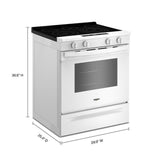 30-inch Electric Smart Range with Air Cooking Technology