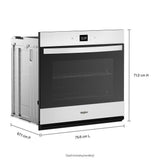 5.0 Cu. Ft. Single Wall Oven with Air Fry When Connected