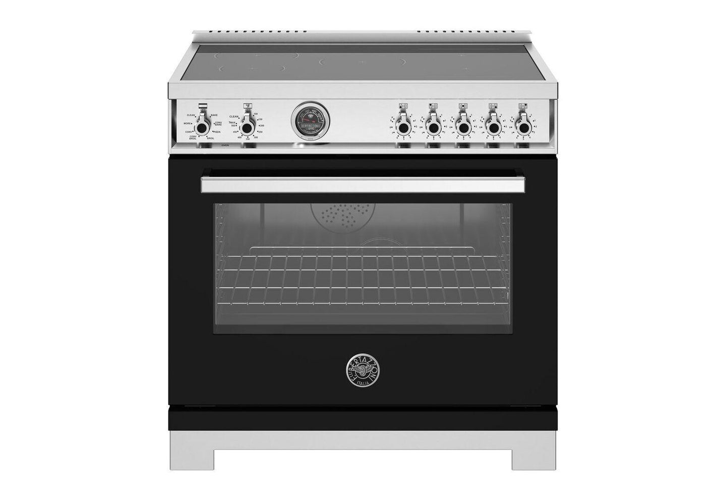 36" Professional Range Induction Self Clean Nero Black