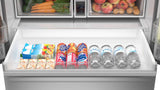 28.9 cu.ft. Standard Depth 36 in. French 3-Door Refrigerator with Water Dispenser in Stainless Steel