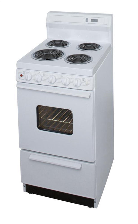 20 in. Freestanding Electric Range in White