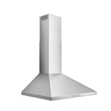 **DISCONTINUED** Broan® 30-Inch Convertible Wall-Mount Pyramidal Chimney Range Hood, 450 MAX CFM, Stainless Steel