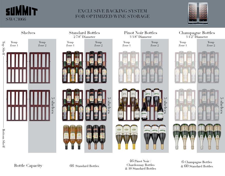 30" Wide Built-in Wine Cellar