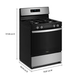 30-inch Gas Range with Crispy Mode and No Preheat Mode