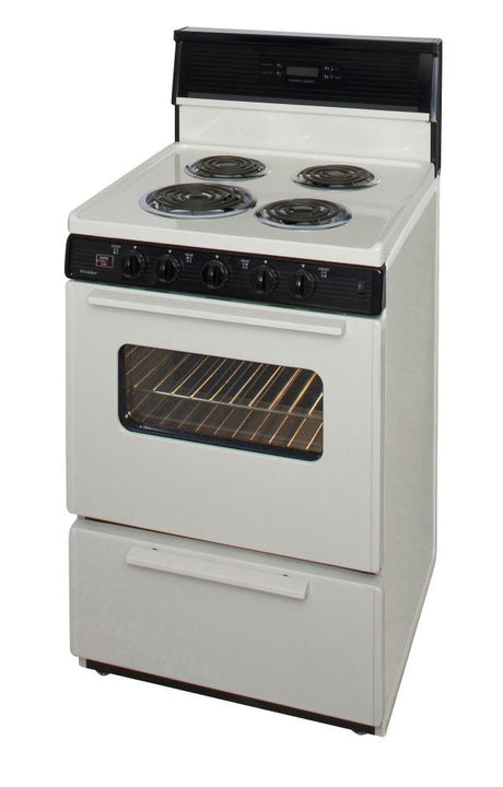 24 in. Freestanding Electric Range in Biscuit