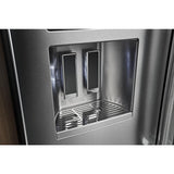26.8 cu. ft. 36-Inch Width Standard Depth French Door Refrigerator with Exterior Ice and Water and PrintShield™ finish