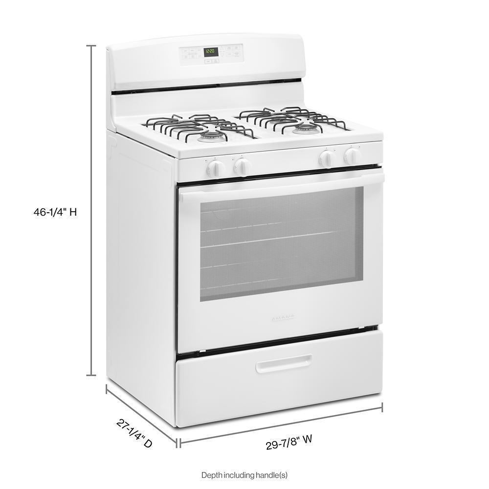 30-inch Gas Range with Bake Assist Temps