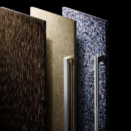 30" Elements Collection Eggshell Crackle Taupe Custom Column Panel
