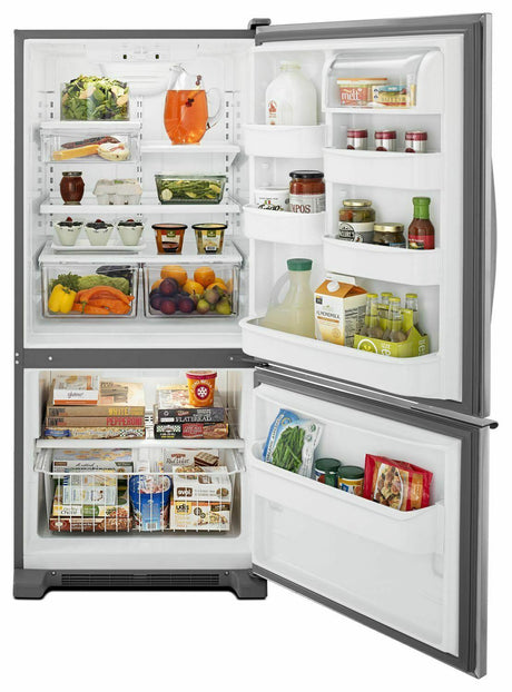 30-inches wide Bottom-Freezer Refrigerator with Accu-Chill™ System - 18.7 cu. ft. - Stainless Steel