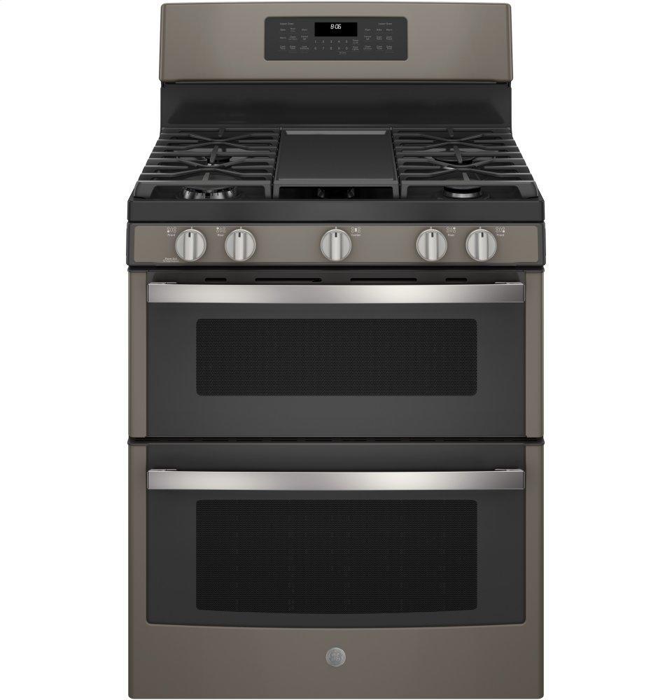 GE® 30" Free-Standing Gas Double Oven Convection Range