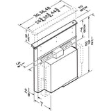 **DISCONTINUED** Broan® 48-Inch Telescopic Downdraft Range Hood, External Blower, Stainless Steel