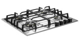 Verona 24" Designer Gas Cooktop-Brass Burners SS