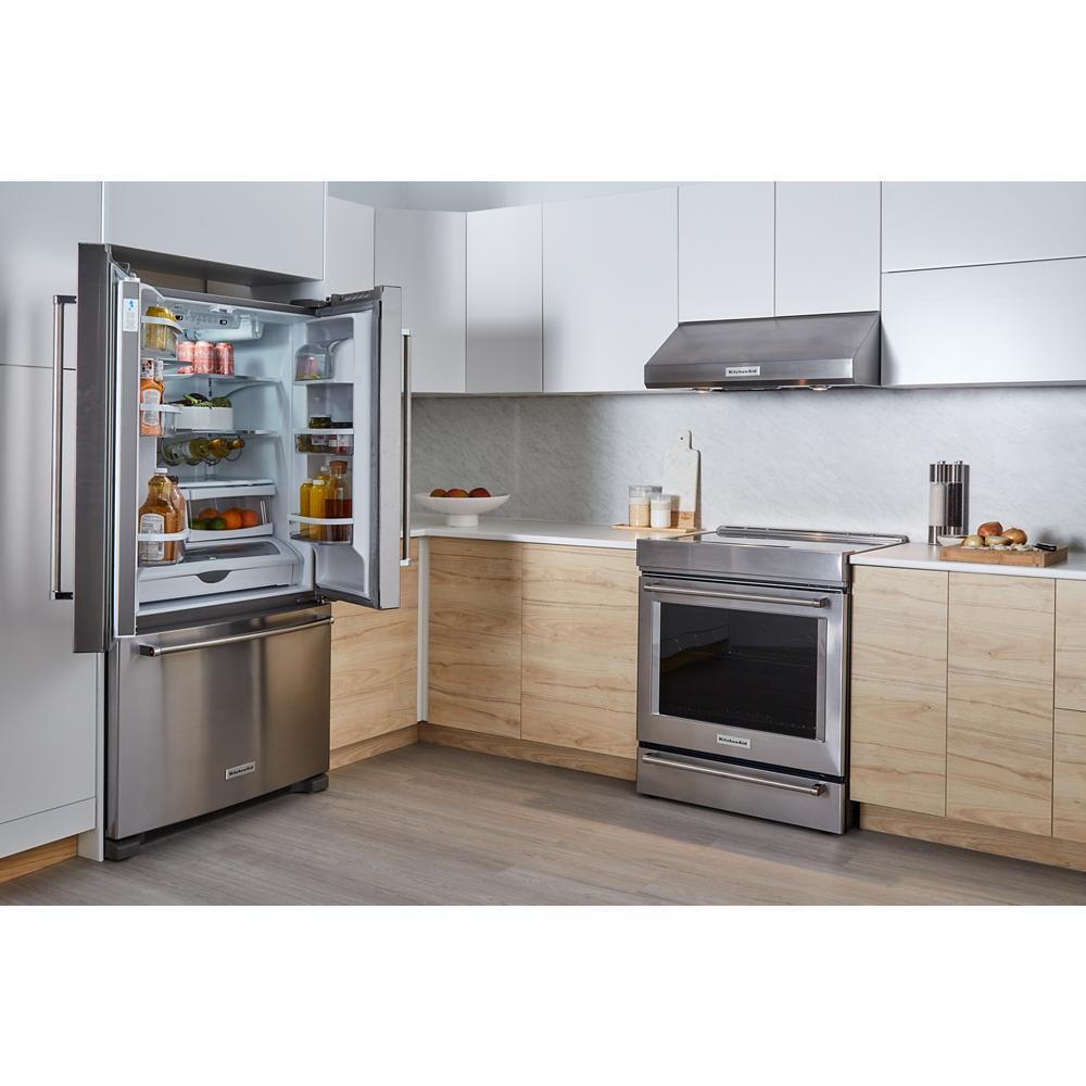 20 cu. ft. 36-Inch Width Counter-Depth French Door Refrigerator with Interior Dispense