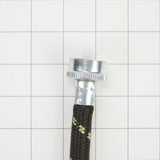6' Black braided hoses with 90 degree elbow rated 1700 PSI with two female connections - 2 Pack