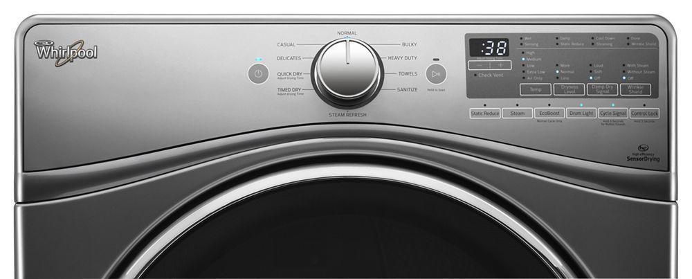 7.4 cu.ft Front Load Electric Dryer with Advanced Moisture Sensing, EcoBoost