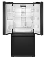 30-Inch Wide French Door Refrigerator - 20 Cu. Ft. Black