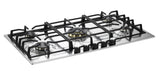 Verona 36" Designer Gas Cooktop-Brass Burners SS