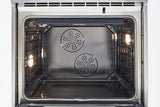 30" Professional Range Dual Fuel Self Clean Bianco White