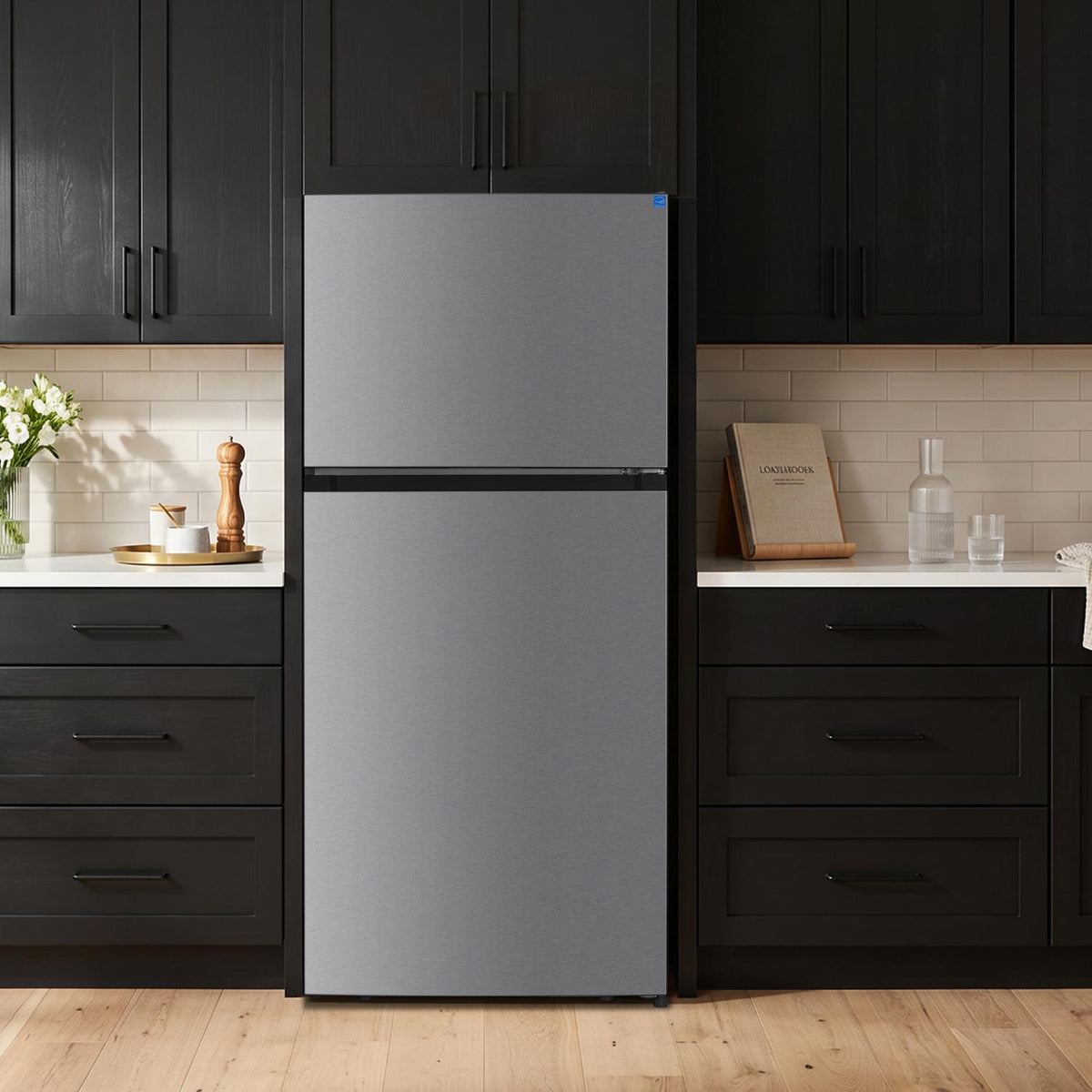 Element 18.2 cu. ft. Top Freezer Refrigerator - Stainless Steel, ENERGY STAR