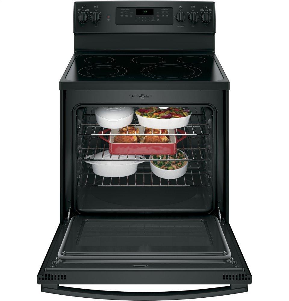 GE® 30" Free-Standing Electric Convection Range
