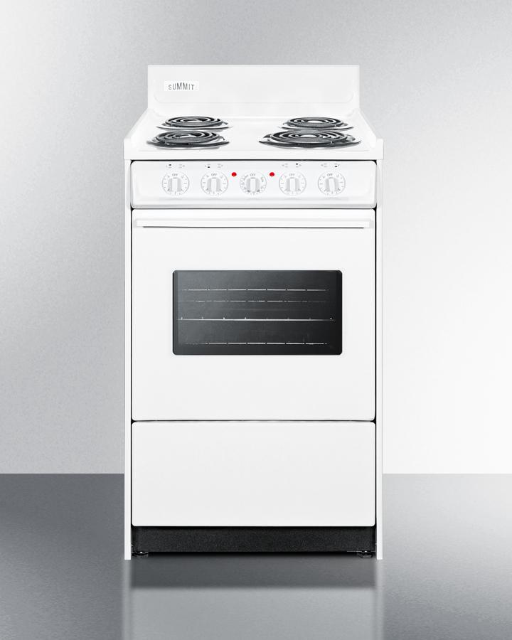 20" Wide Electric Coil Top Range
