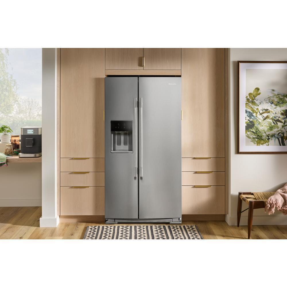 20.8 Cu. Ft. Counter-Depth Side-by-Side Refrigerator with Exterior Ice and Water Dispenser in PrintShield™ Finish