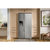 20.8 Cu. Ft. Counter-Depth Side-by-Side Refrigerator with Exterior Ice and Water Dispenser in PrintShield™ Finish