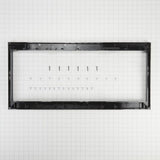 Built-In Low Profile Microwave Slim Trim Kit with Pocket Handle, Stainless Steel, fits cut-out height 12"