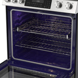 30 in. 5 Burner 6.3 cu. ft. Slide-in Electric Range with True European Convection