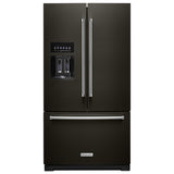 26.8 cu. ft. 36-Inch Width Standard Depth French Door Refrigerator with Exterior Ice and Water and PrintShield™ Finish