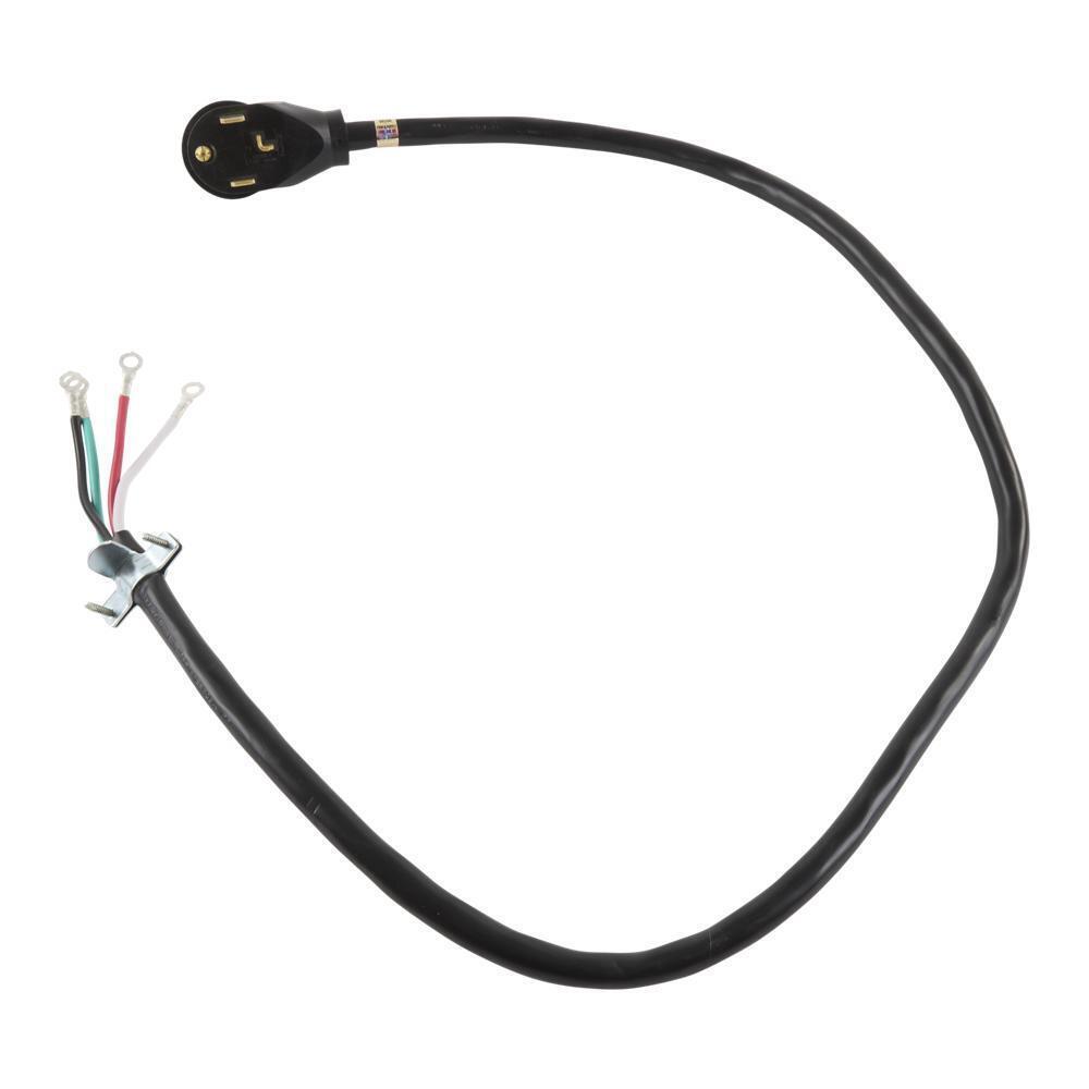 4' Electric Dryer Power Cord 4-Wire 30 Amp