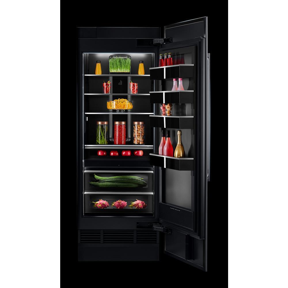 30" Built-In Column Freezer with NOIR™ Panel Kit, Right Swing