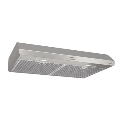 Broan® Sahale 30-Inch Convertible Under-Cabinet Range Hood, 375 Max Blower CFM, Stainless Steel