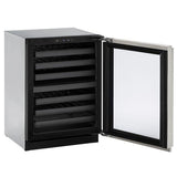 3024zwc 24" Dual-zone Wine Refrigerator With Stainless Frame Finish and Left-hand Hinge Door Swing (115 V/60 Hz Volts /60 Hz Hz)