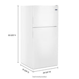30-Inch Wide Top Freezer Refrigerator with PowerCold® Feature- 18 Cu. Ft.