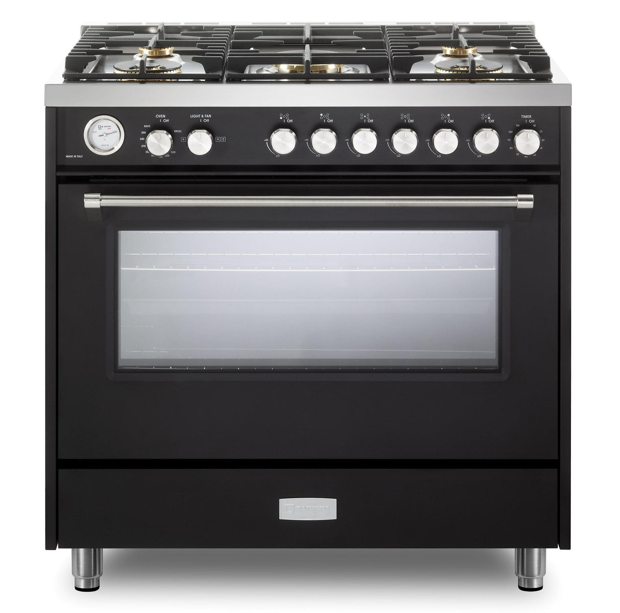 Verona Ultima 36" Gas Range - Matte Black