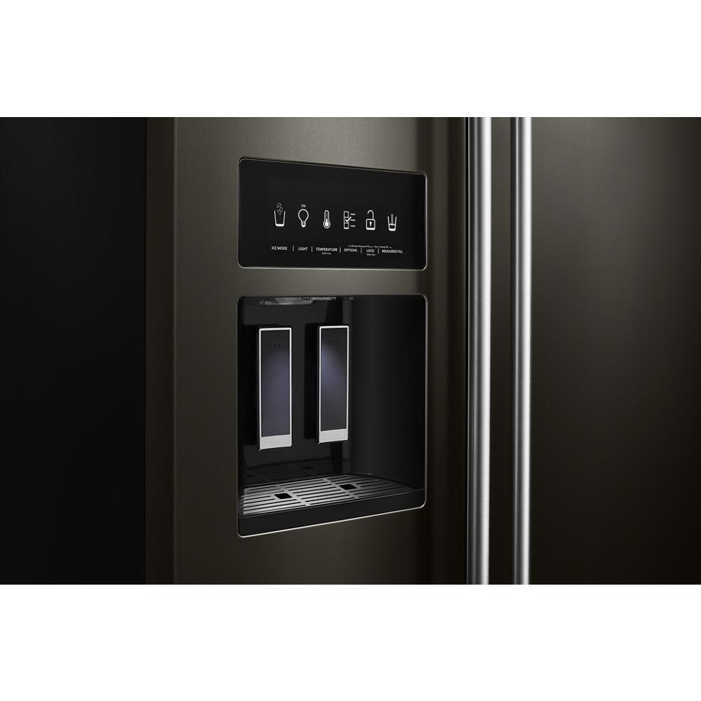 19.9 cu ft. Counter-Depth Side-by-Side Refrigerator with Exterior Ice and Water and PrintShield™ finish