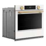 30-inch Smart Electric Single Wall Oven with Assisted Cooking Modes - Porcelain White