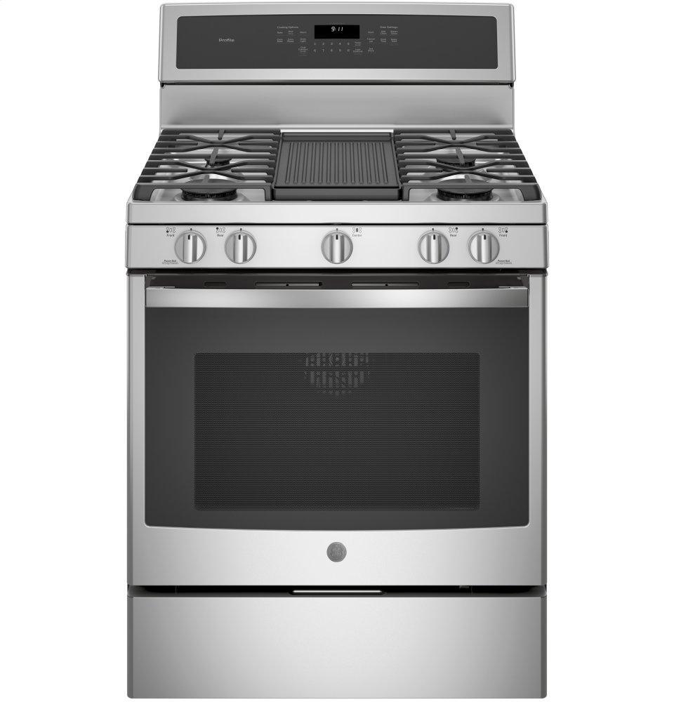 GE Profile™ 30" Free-Standing Gas Convection Range
