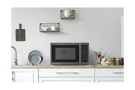 Sharp 1.4 cu. ft. 1100W Black Stainless Steel Countertop Microwave Oven