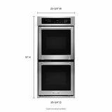 24" Double Wall Oven with True Convection - Stainless Steel