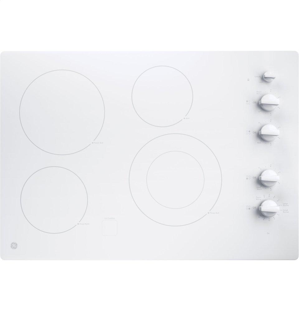 GE® 30" Built-In Knob Control Electric Cooktop